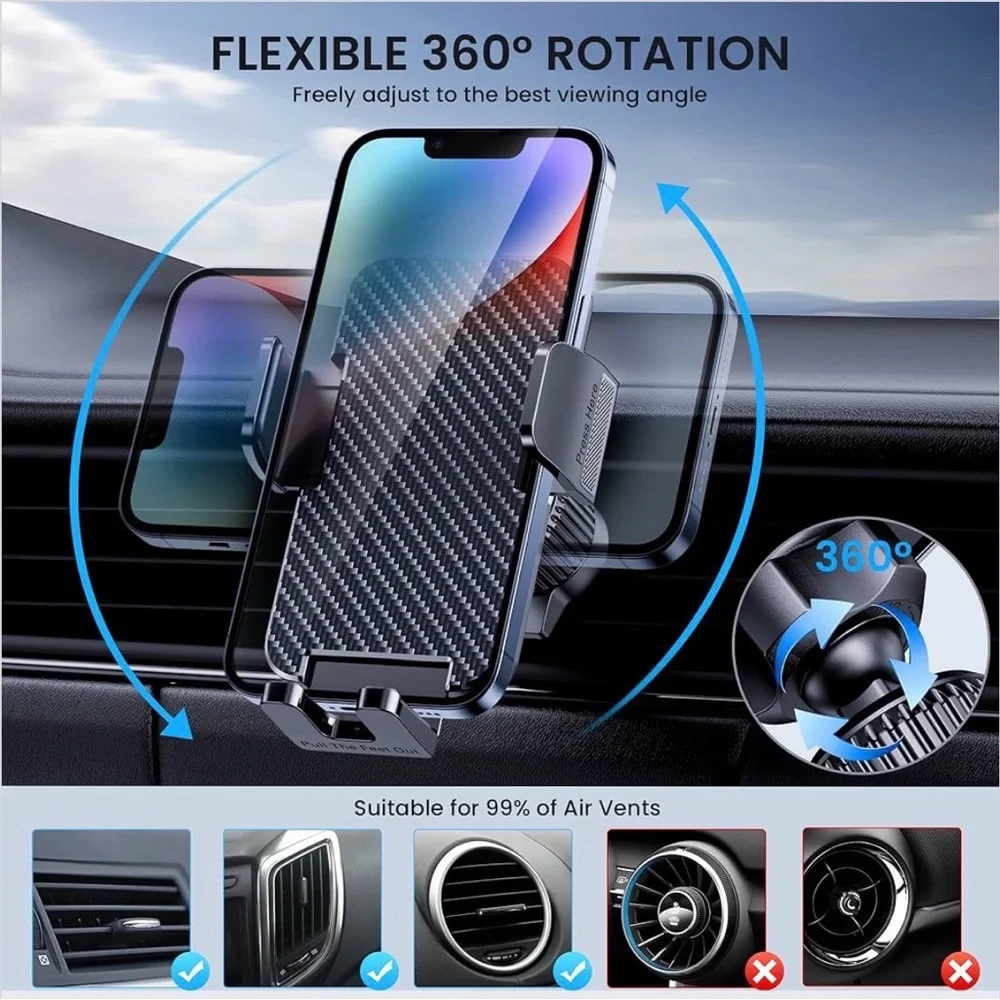 Universal Black Car Phone Mount